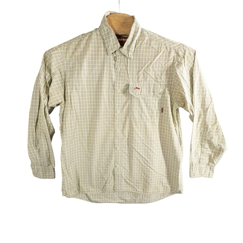 Simms Fly Fishing Long Sleeve Shirt Mens Large Lake Outdoor Gorpcore Boating